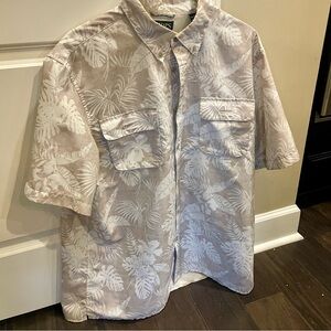 Chaps Beige Tropical Shirt